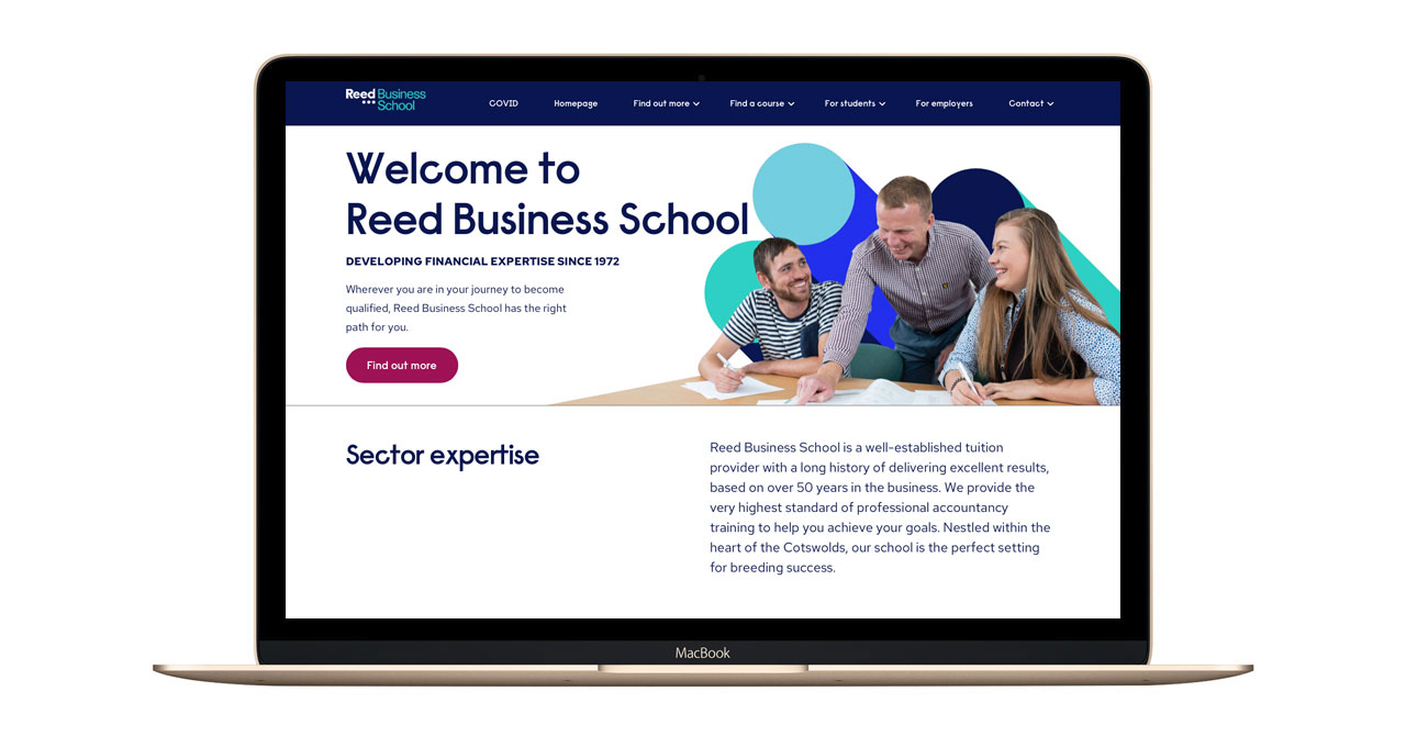 Reed Business School website