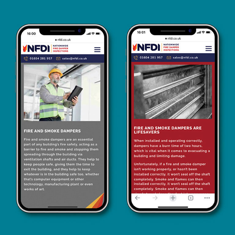 NFDI mobile website