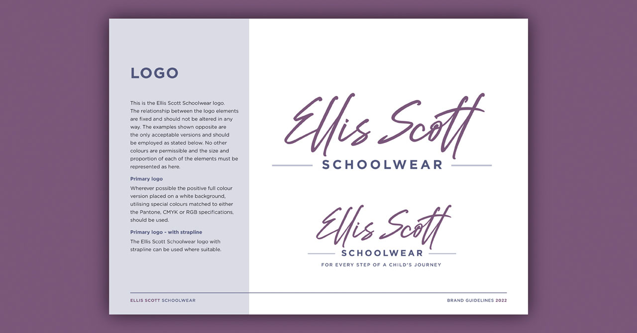 Ellis Scott Schoolwear - Branding