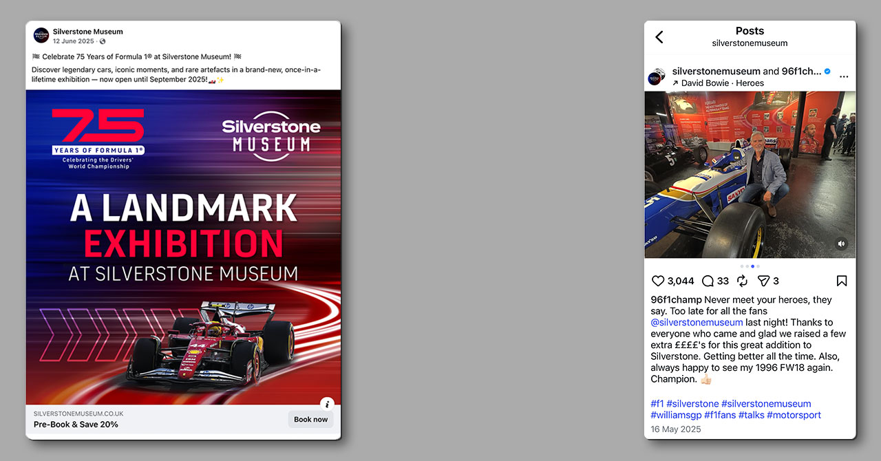 Motorsport Marketing: Exhibition Branding & Design for Silverstone Museum’s 75 Years of F1®