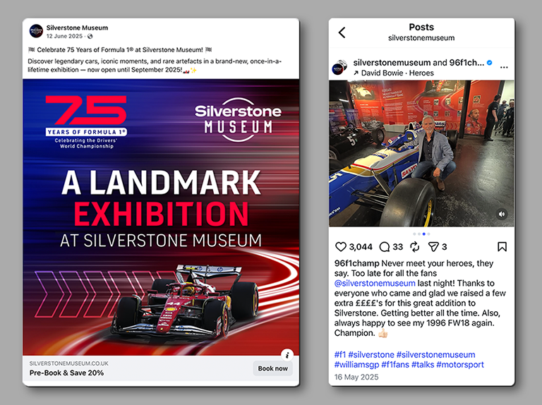 Motorsport Marketing: Exhibition Branding & Design for Silverstone Museum’s 75 Years of F1®